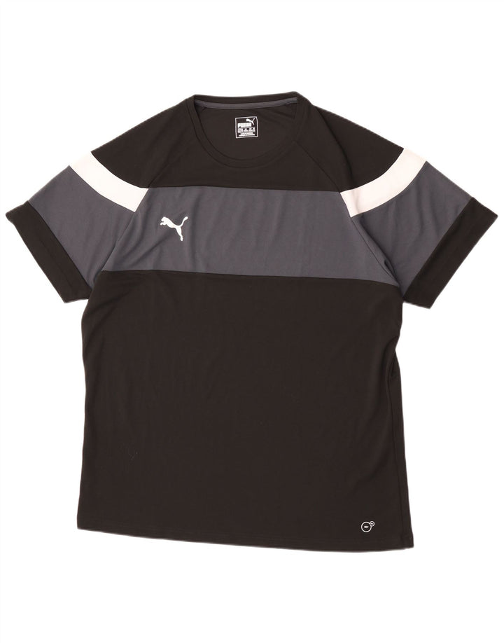 Camiseta masculina PUMA Top 2XL preto colorblock