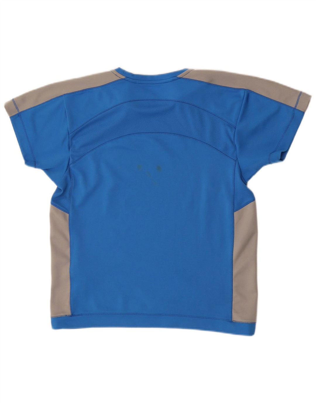 Camiseta feminina Champion UK 14 grande azul colorblock poliéster