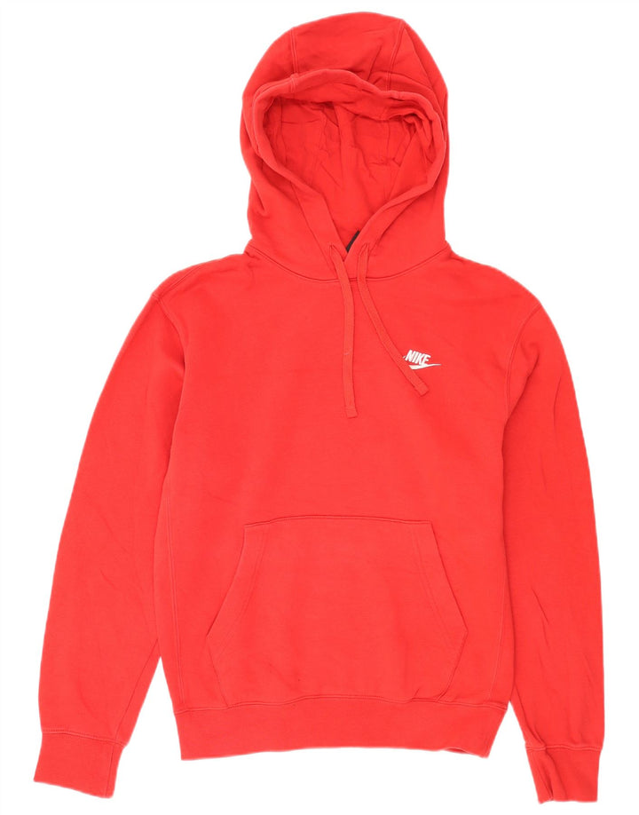 Nike Mens Hoodie Jumper XS Algodão Vermelho