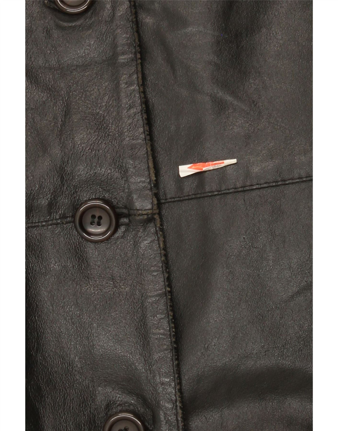 Jaqueta de couro feminina vintage IT 42 couro preto médio