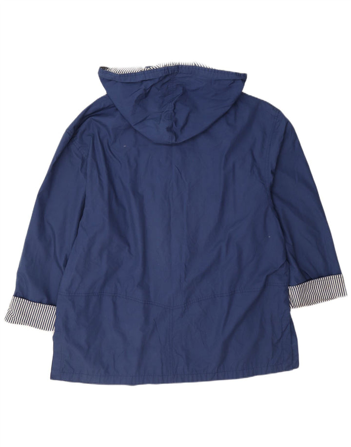 Jaqueta de chuva com capuz feminina Marks & Spencer St. Michael Reino Unido 14 grande azul