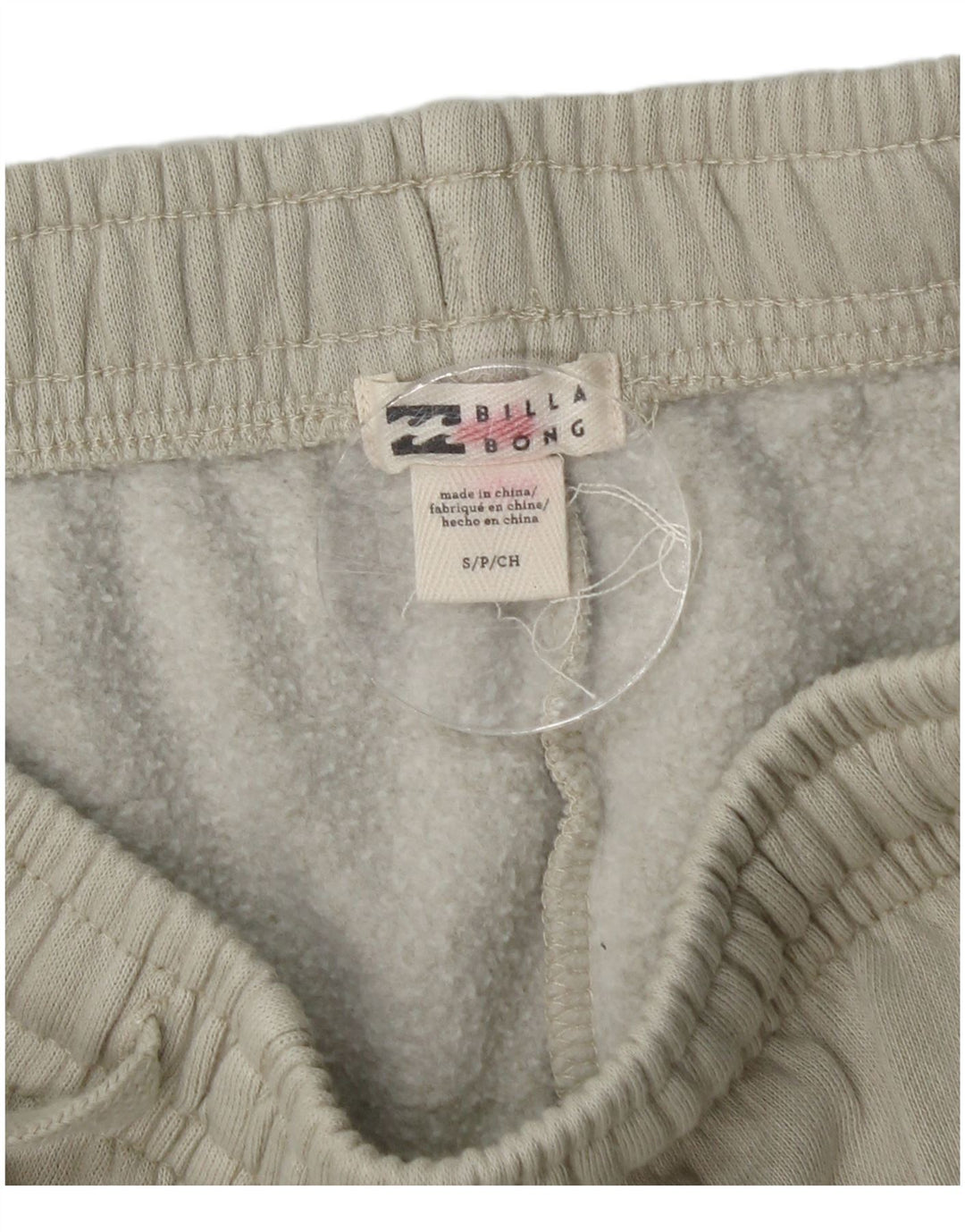 Billabong masculino gráfico agasalho calças joggers pequeno bege