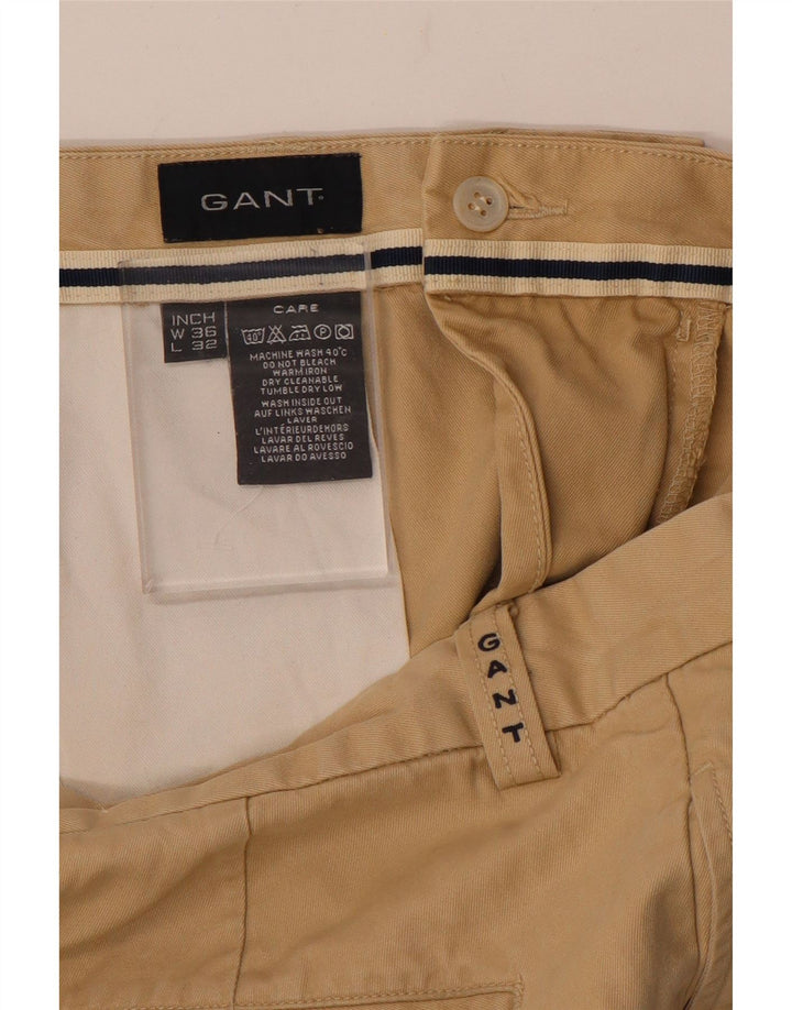 Calça Chino Masculina Reta Gant W36 L32 Algodão Bege