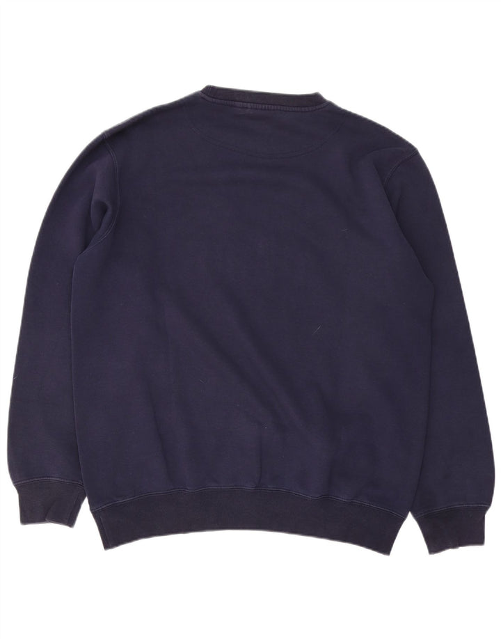 Puma Mens Graphic Moletom Jumper Pequeno Azul Marinho