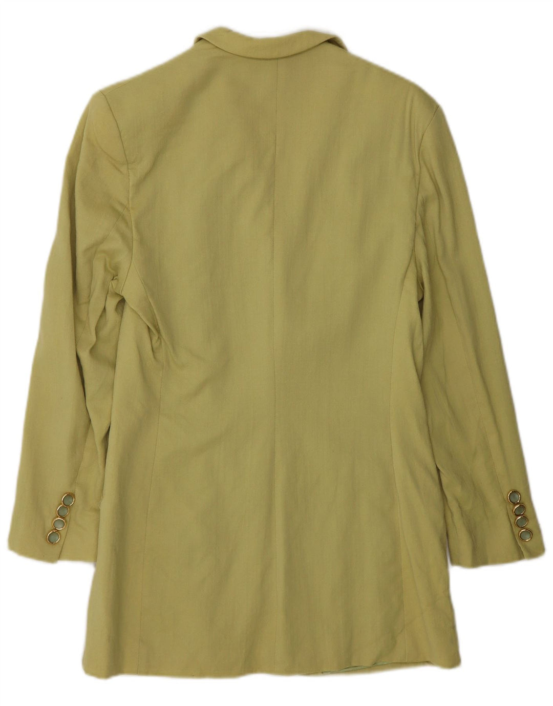 Jaqueta blazer feminina vintage com 4 botões IT 44 viscose cáqui média
