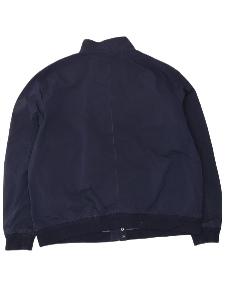 Jaqueta bomber masculina Marks & Spencer Reino Unido 44 2XL poliéster azul marinho
