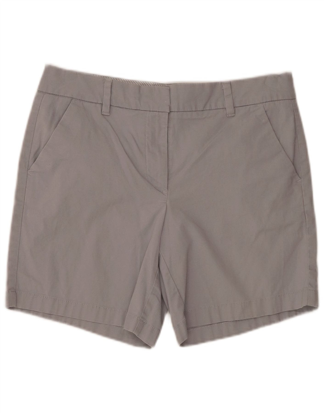 Shorts Chino feminino TOMMY HILFIGER EUA 8 médio W32 algodão cinza