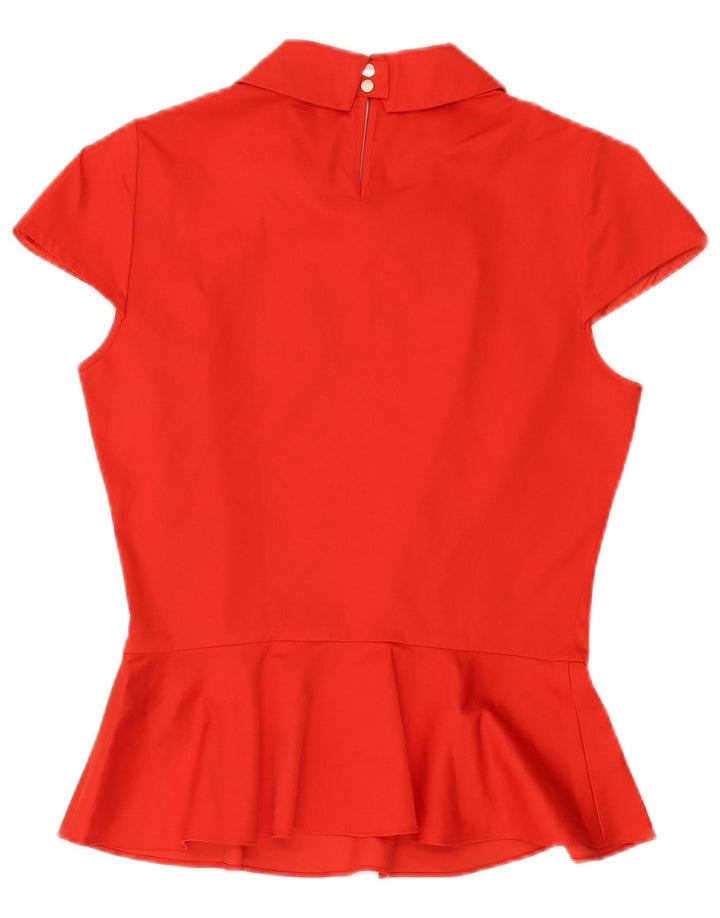 Blusa feminina TED BAKER tamanho 2 pequeno algodão vermelho