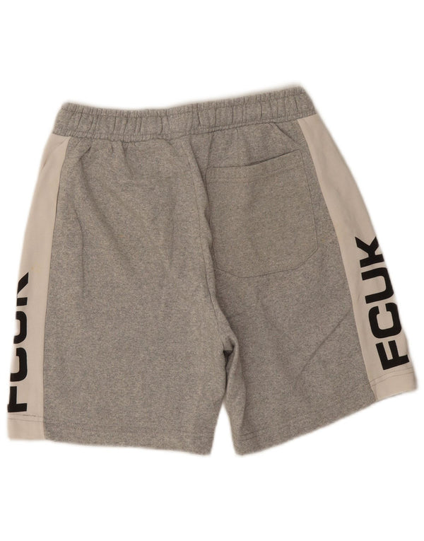 Shorts esportivos masculinos French Connection cinza médio bloco colorido