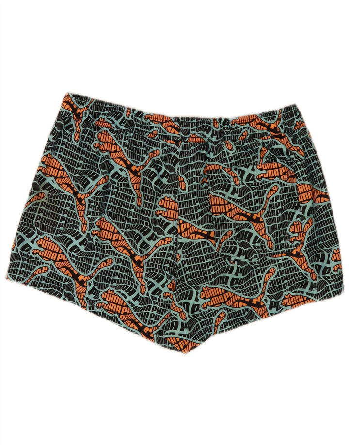 Shorts de natação masculinos Puma Graphic grande poliéster multicolorido