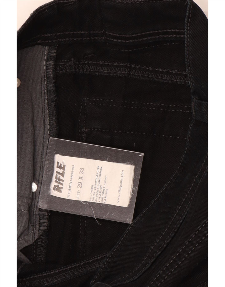 Rifle Masculino Slim Jeans W29 L33 Algodão Preto