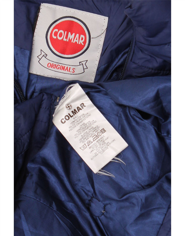 Jaqueta acolchoada masculina Colmar UK 38 poliéster azul marinho médio