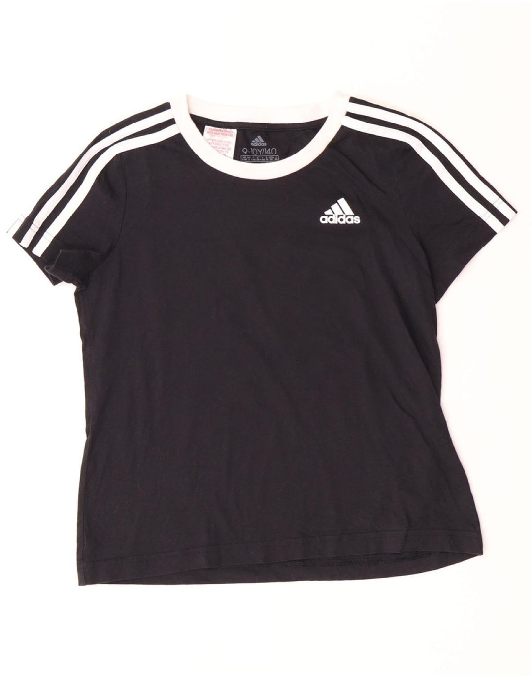 Camiseta Adidas Menina 9-10 Anos Algodão Preto
