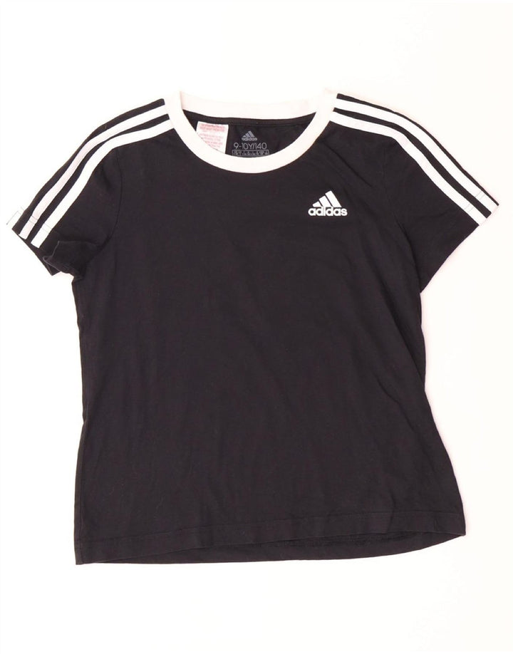 Camiseta Adidas Menina 9-10 Anos Algodão Preto