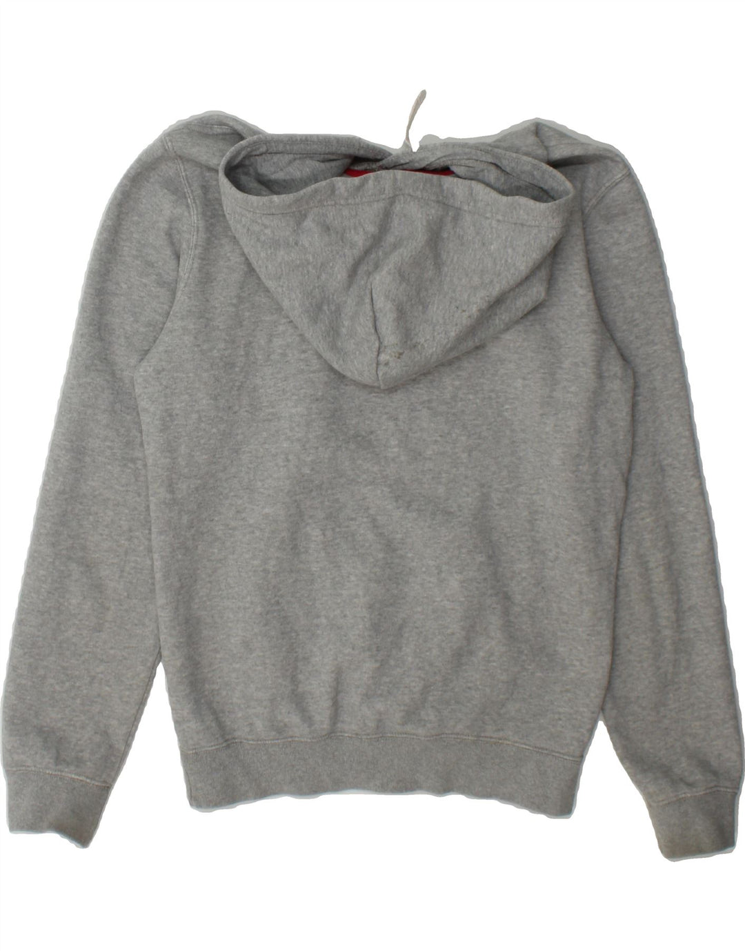CHAMPION Womens Graphic Oversized Hoodie Jumper UK 6 XS Grey Cotton Vintage Champion and Second-Hand Champion from Messina Hembry 
