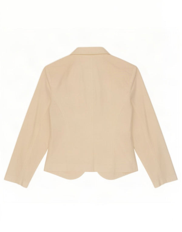 Rinascimento Womens 1 Button Blazer Jacket UK 6 XS Off White