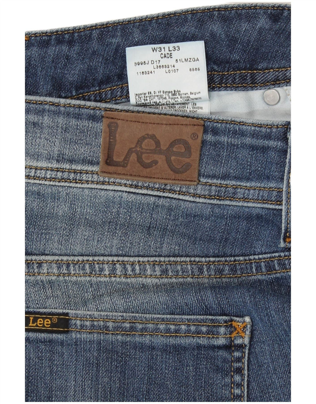 Lee Womens Cade cintura baixa bootcut jeans W31 L33 algodão azul