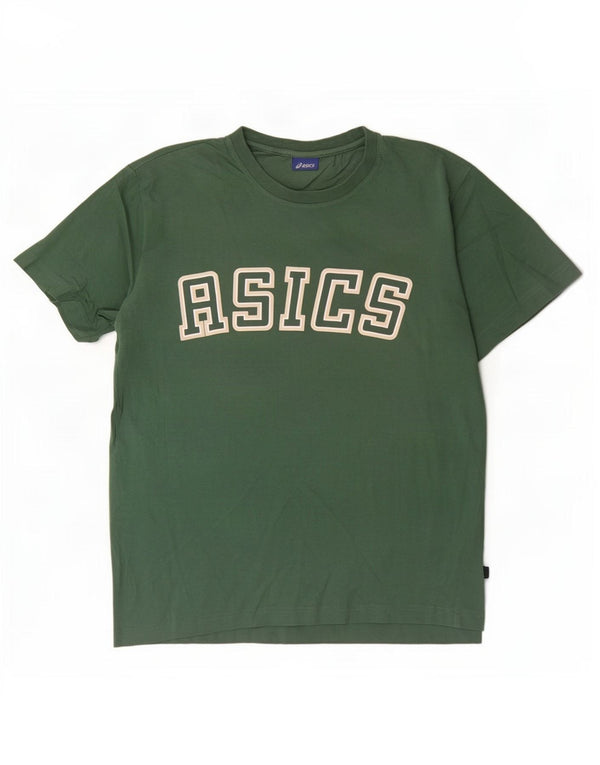 Camiseta Asics Masculina Graphic Top Pequeno Verde