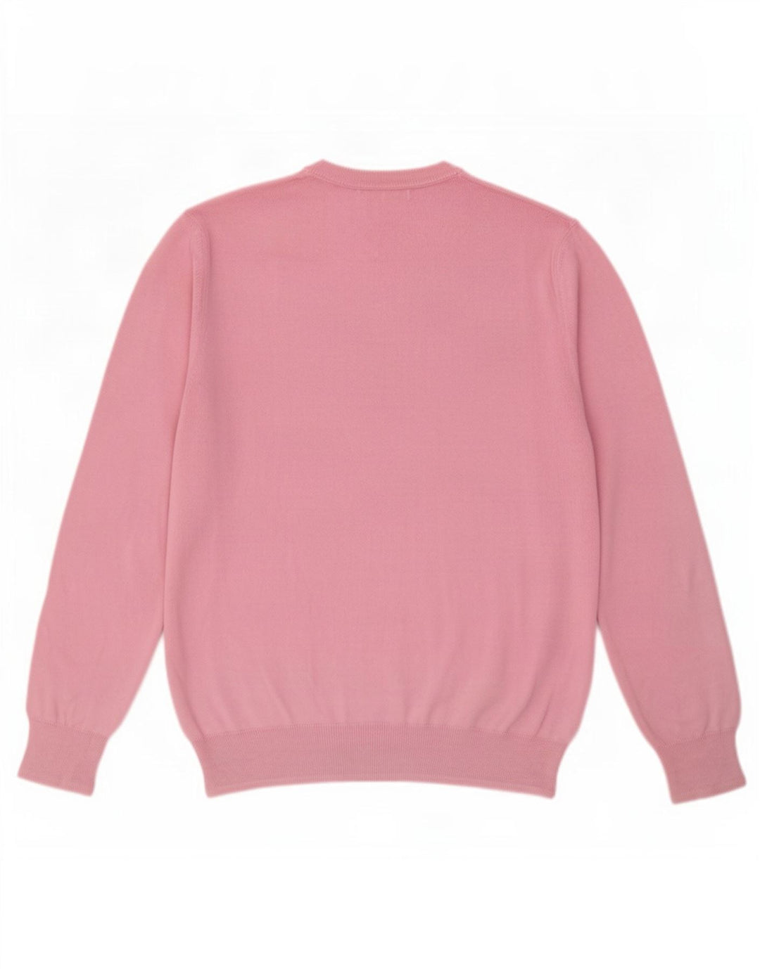 Suéter masculino Zara com decote em V grande algodão rosa