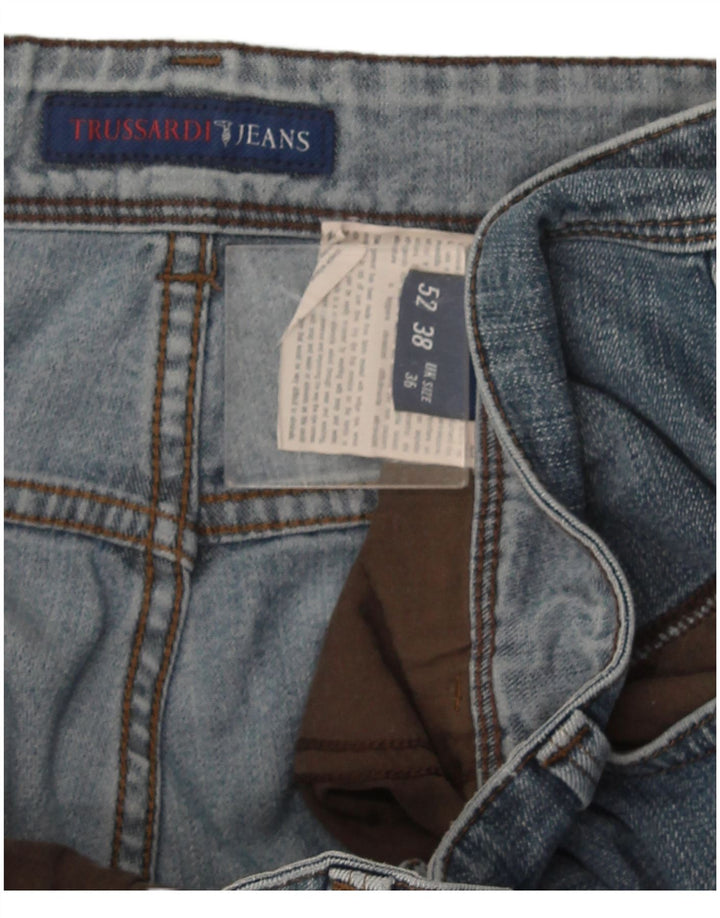 Jeans retos masculinos Trussardi W36 L34 azul
