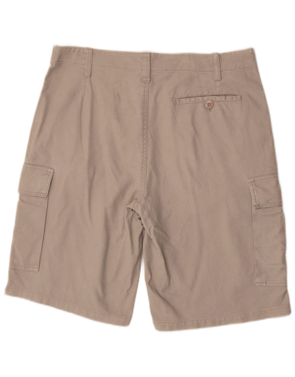 Shorts cargo masculino vintage 2XL W38 algodão cinza