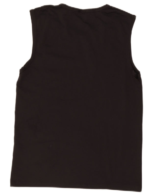 Fila Mens Graphic Vest Top Pequeno Poliamida Preta