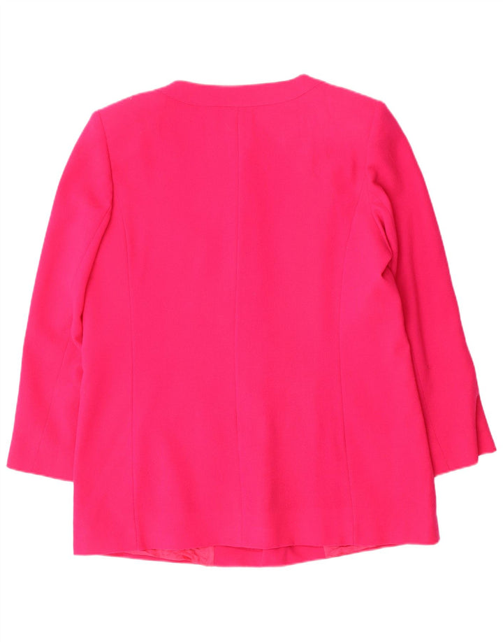 Conjunto de saia feminina Marina Rinaldi com 5 botões e 2 peças tamanho 19 pequeno W32 rosa