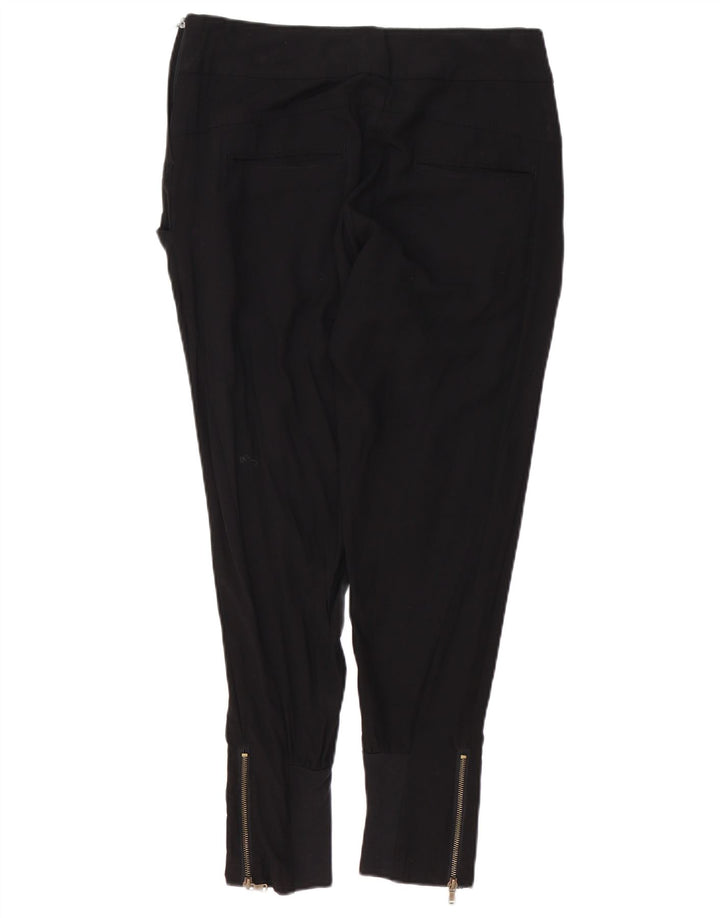 Zara Calça feminina slim cortada média W28 L27 preta