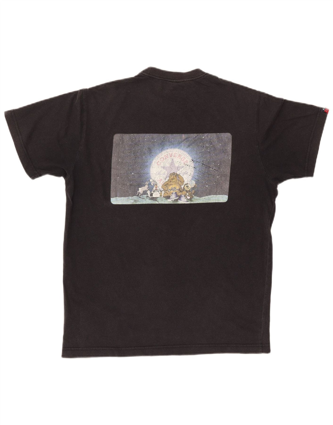 Camiseta masculina CONVERSE Chuck Taylor Graphic Top Médio Preto