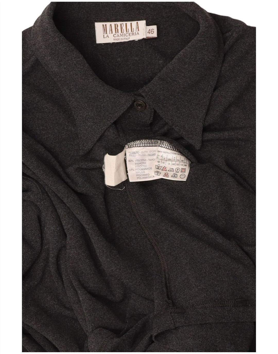 Blusa feminina MARELLA UK 14 grande viscose cinza