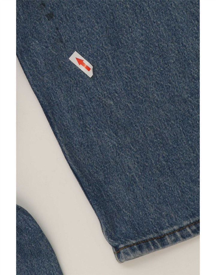 Lee Mens West Straight Jeans W34 L32 Azul Algodão