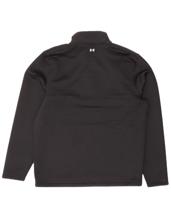 Moletom masculino Under Armour com zíper e gola alta poliéster preto médio