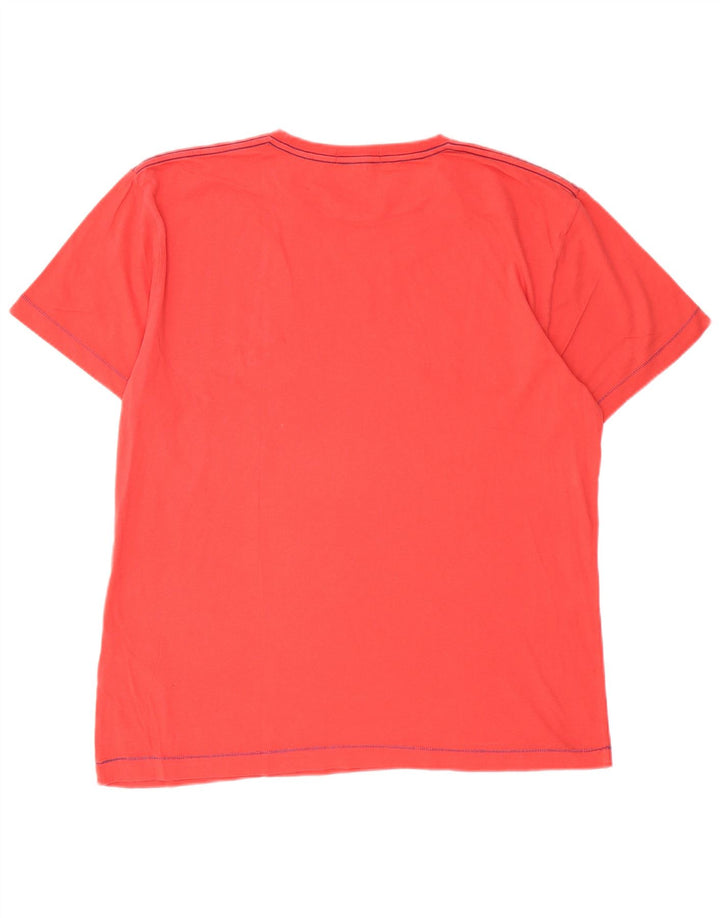 Camiseta masculina gráfica Gant grande algodão vermelho