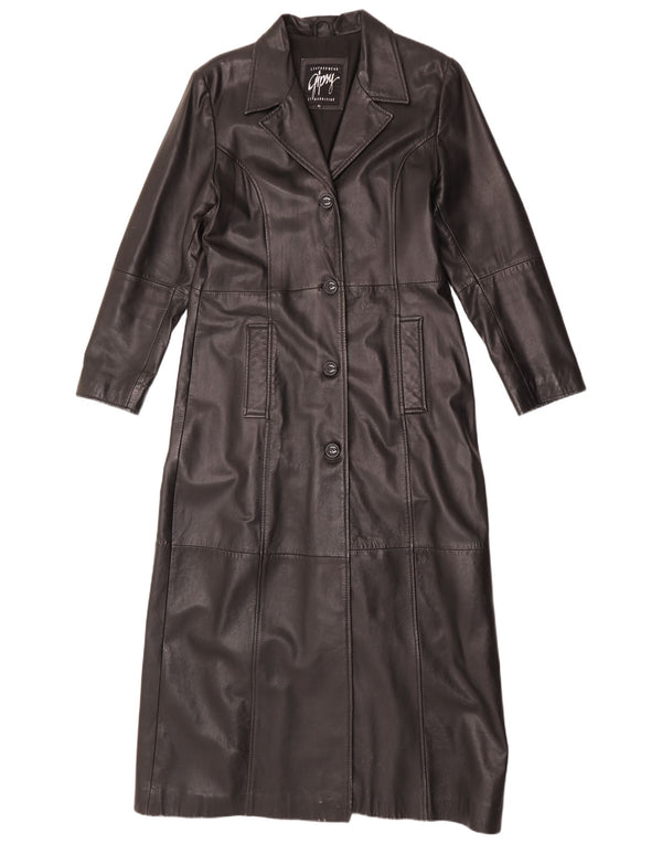 Casaco impermeável feminino Gipsy UK 18 XL couro preto
