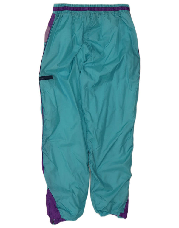 Calça de treino cargo masculina vintage joggers grande bloco colorido azul