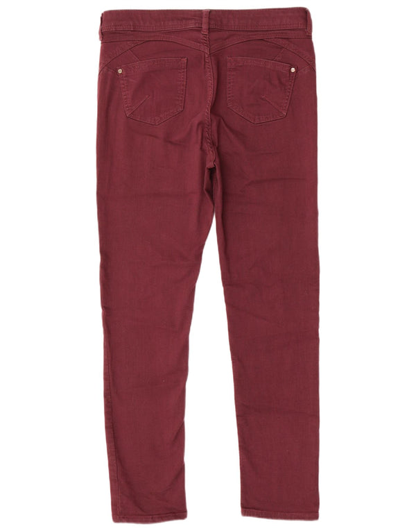 Marks & Spencer Feminino Per Una Jegging Jeans Reino Unido 14 Grande W32 L29 Borgonha
