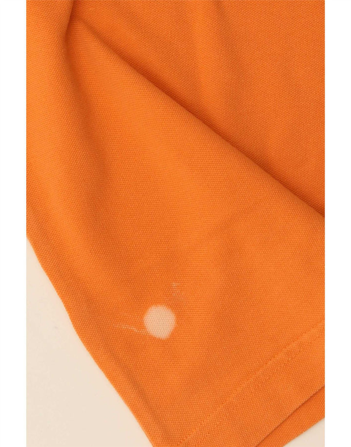 Camisa polo masculina Kappa médio algodão laranja