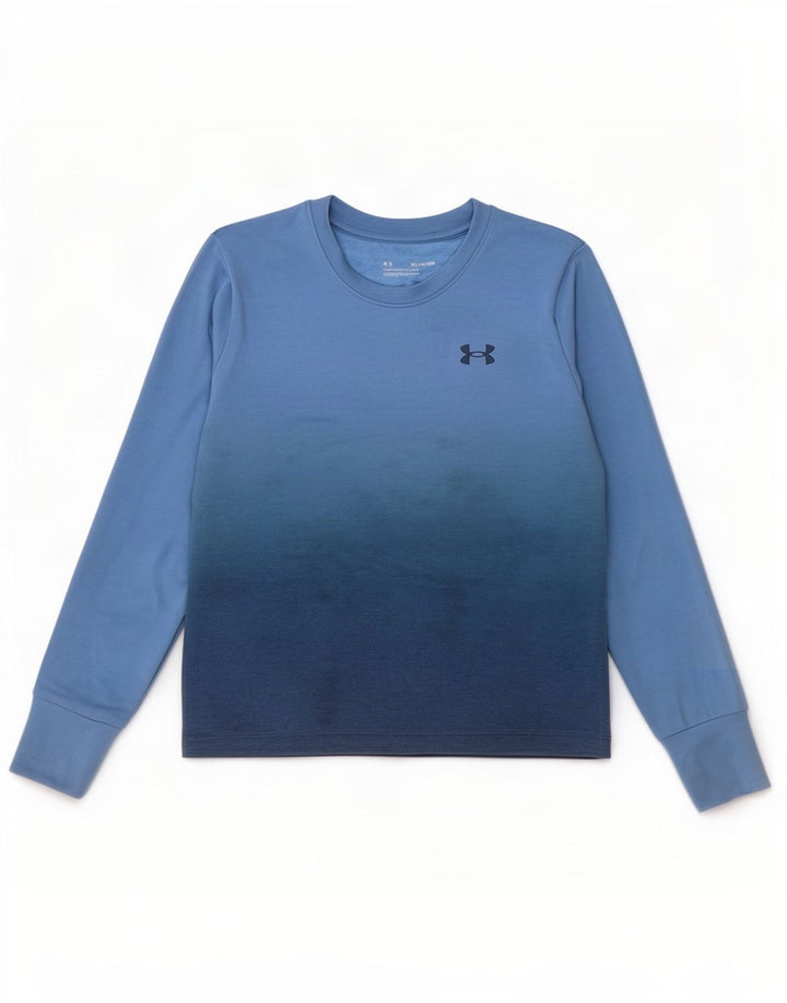 Under Armour Mens Top Manga Longa XS Azul Tie Dye Poliéster