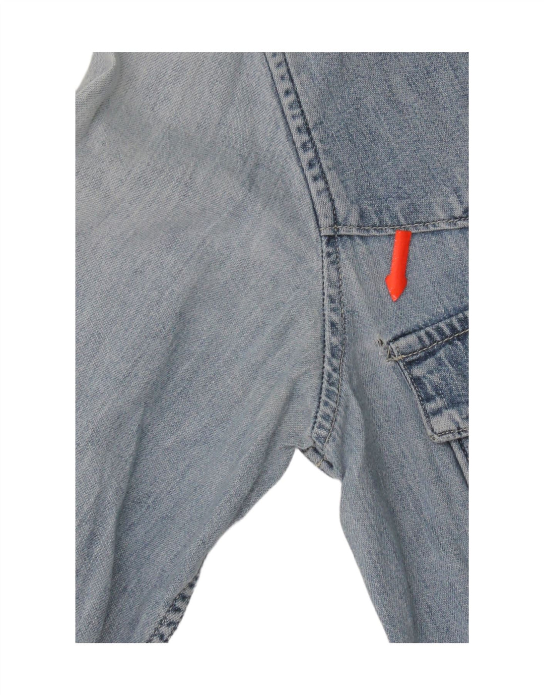 Camisa jeans feminina Rifle Regular Fit Reino Unido 12 algodão azul médio