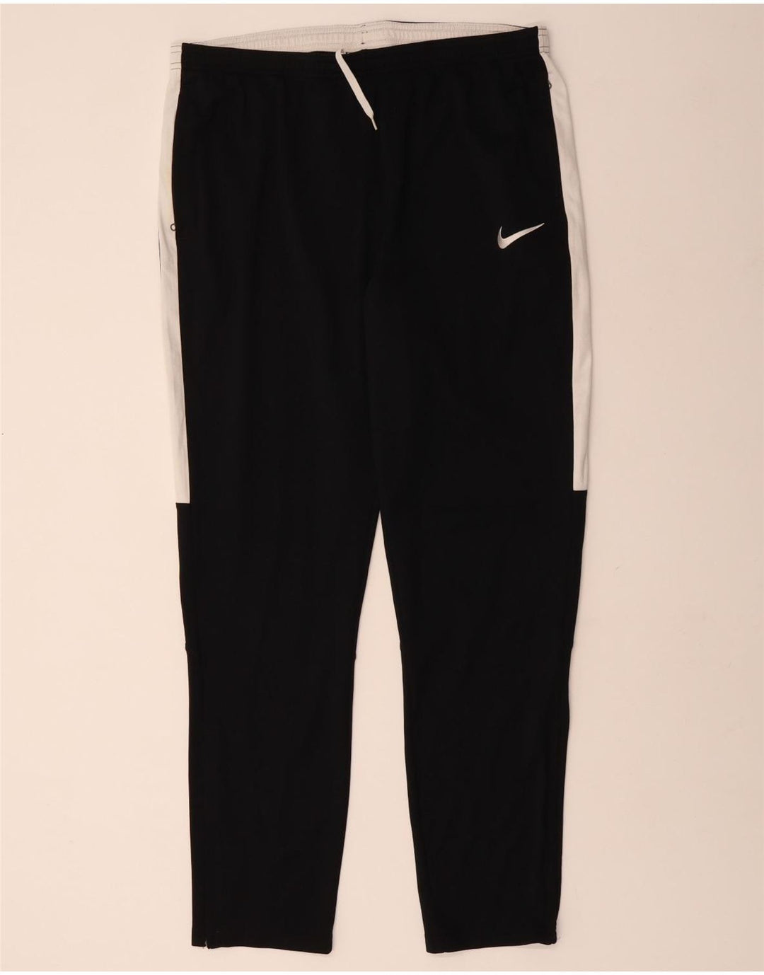 Calça de treino masculina NIKE Dri Fit 2XL preto colorblock poliéster