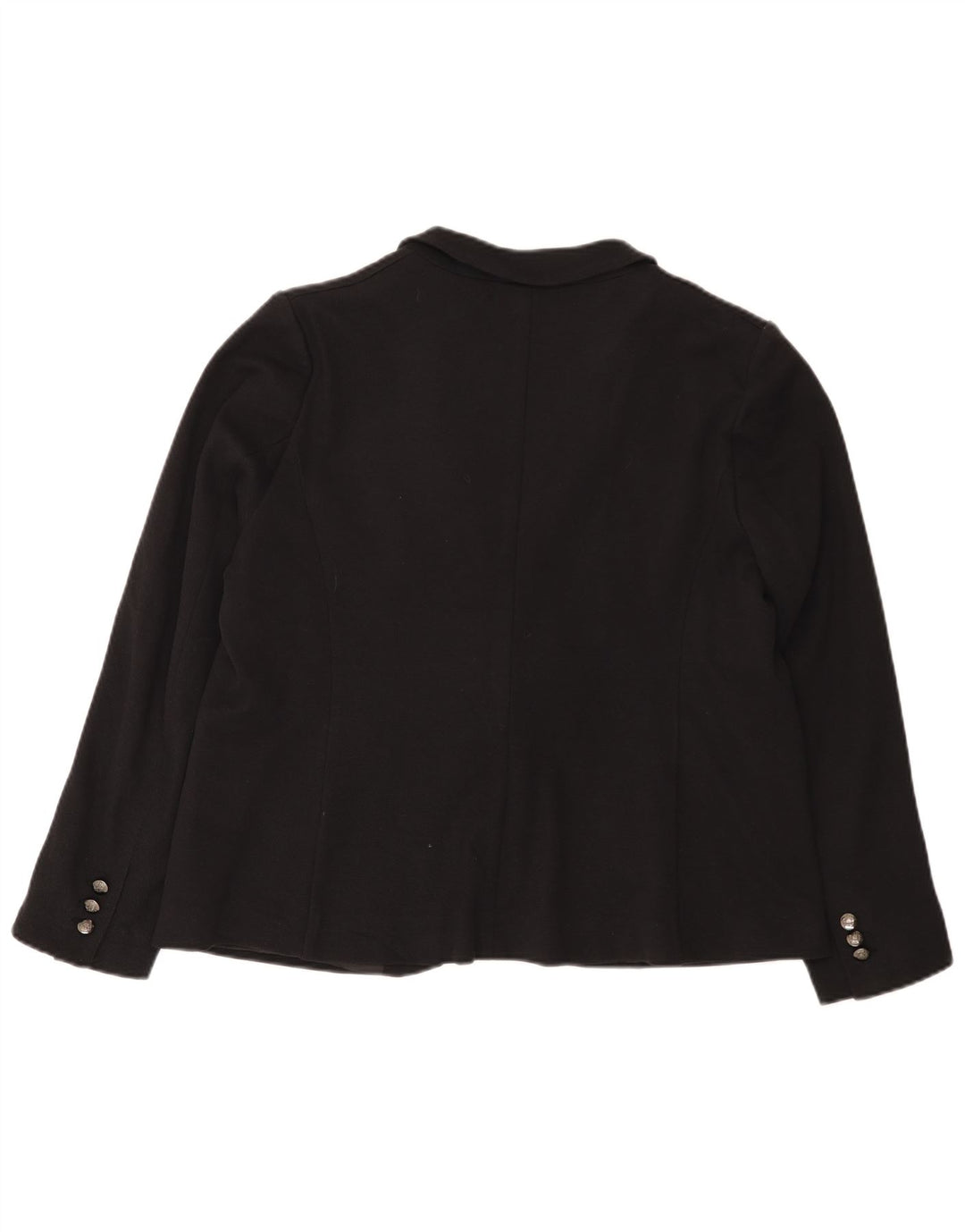 Jaqueta blazer feminina Marks & Spencer com 1 botão Reino Unido 20 2XL algodão preto