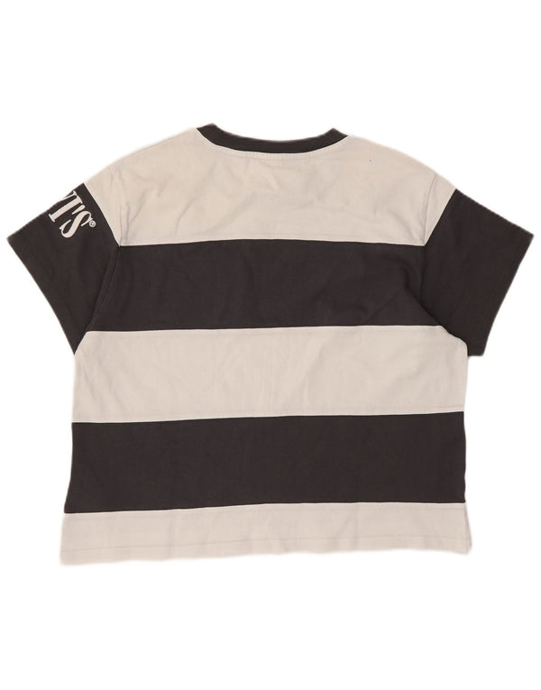 Camiseta feminina Levi's Crop Oversized Graphic UK 6 XS preta listrada