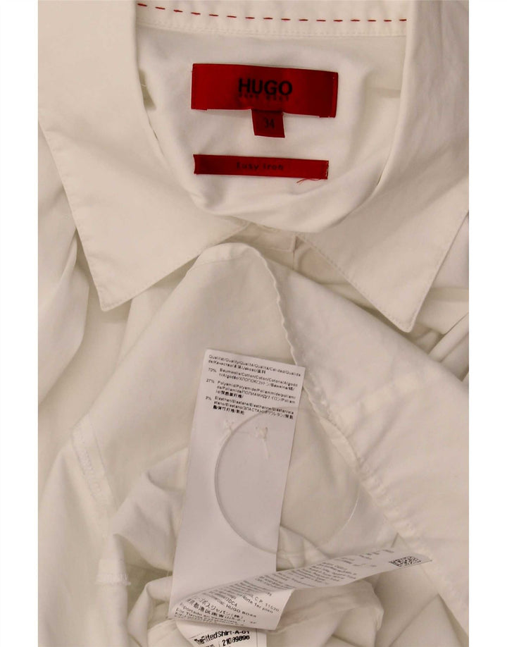 Camisa feminina Hugo Boss EU 34 XS algodão branco