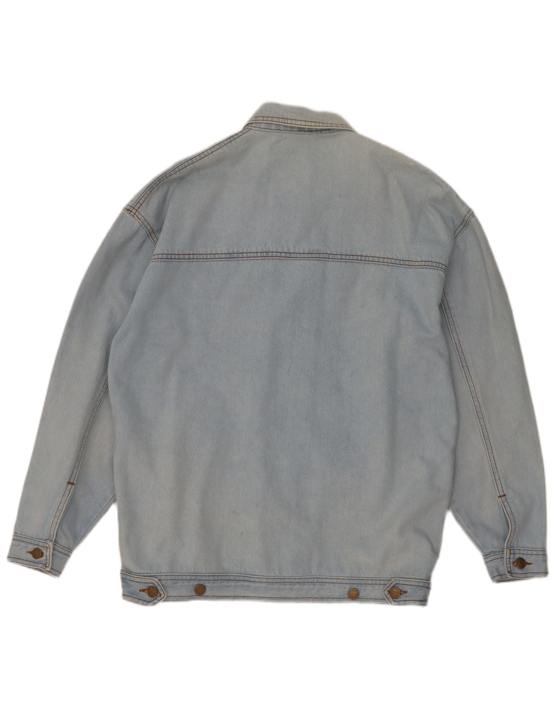 Jaqueta jeans feminina oversized Together UK 10 pequena novidade de algodão azul