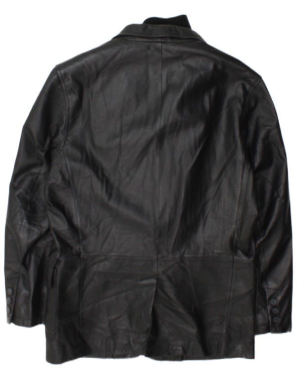 Jaqueta de couro masculina Conbipel IT 48 couro preto médio