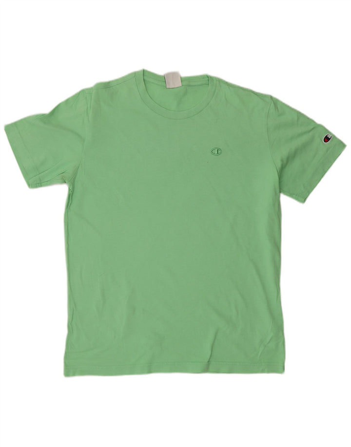 Camiseta masculina CHAMPION Top algodão verde médio
