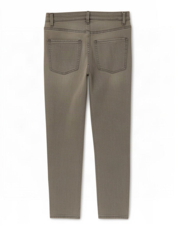 Marks & Spencer Feminino The Ivy Skinny Jeans Reino Unido 10 Pequeno W27 L26 Algodão Cinza