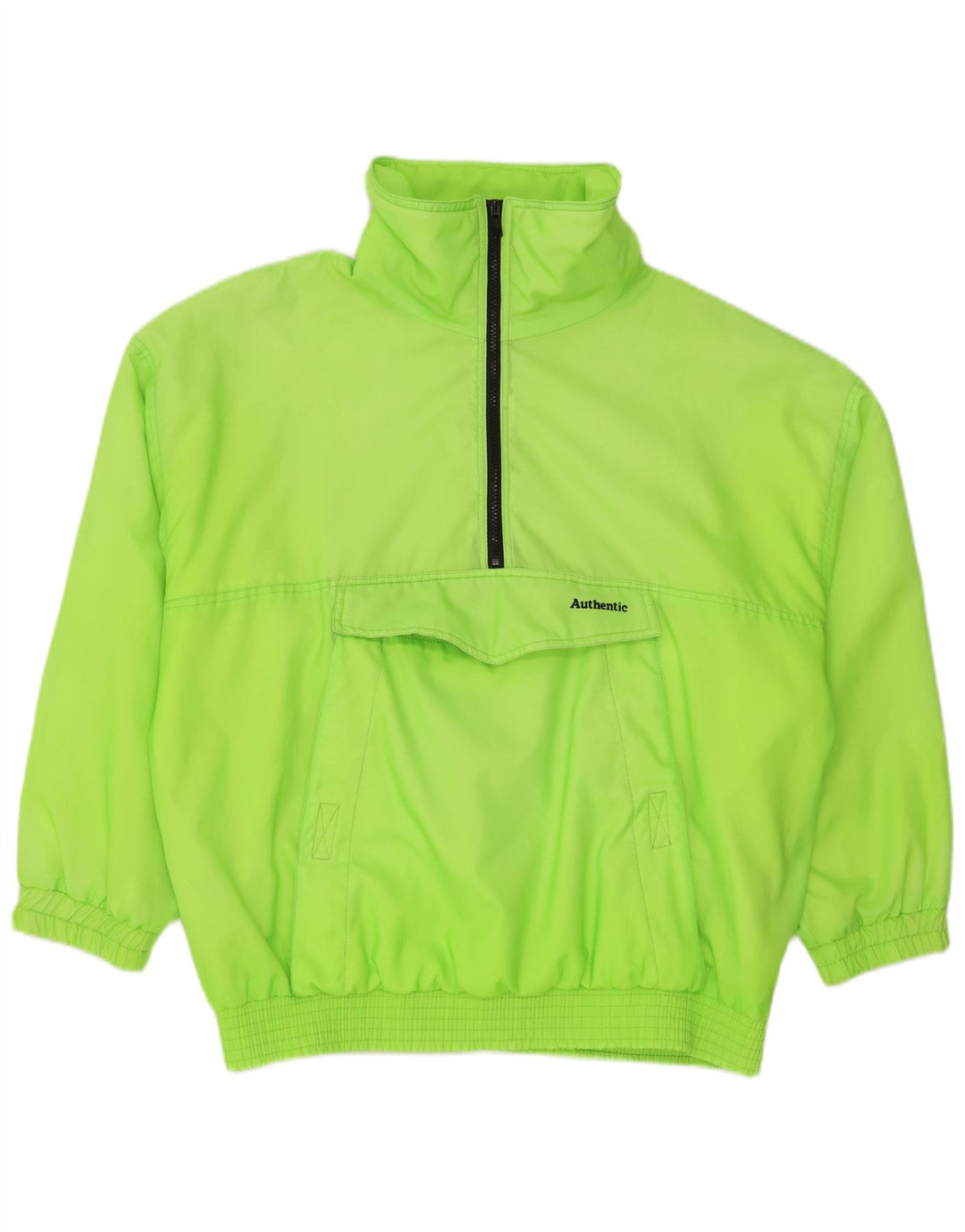 Autêntico Mens Anorak Treino Top Jacket UK 38 Poliamida Verde Médio