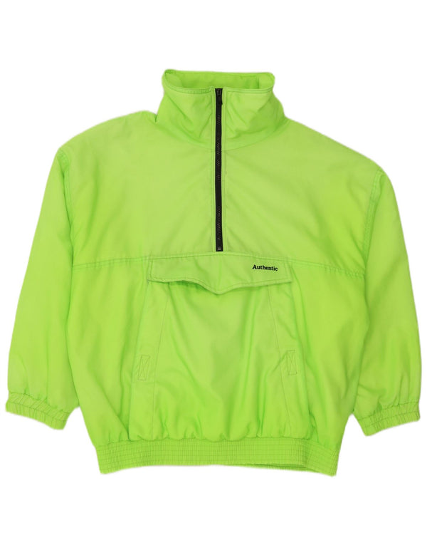 Autêntico Mens Anorak Treino Top Jacket UK 38 Poliamida Verde Médio