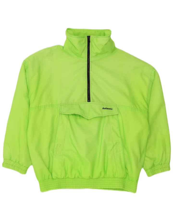 Autêntico Mens Anorak Treino Top Jacket UK 38 Poliamida Verde Médio